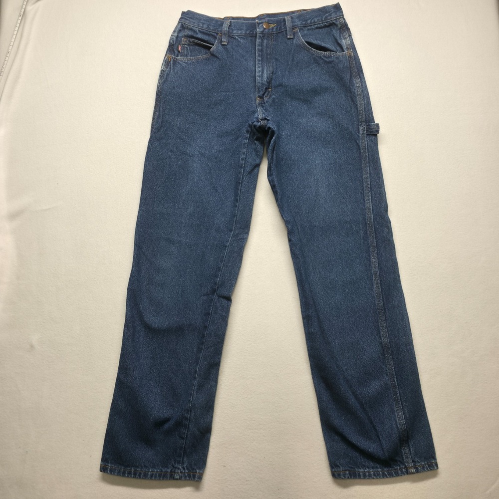Red Kap Men's Denim Blue Carpenter Jeans Size 32X34 (31X32)